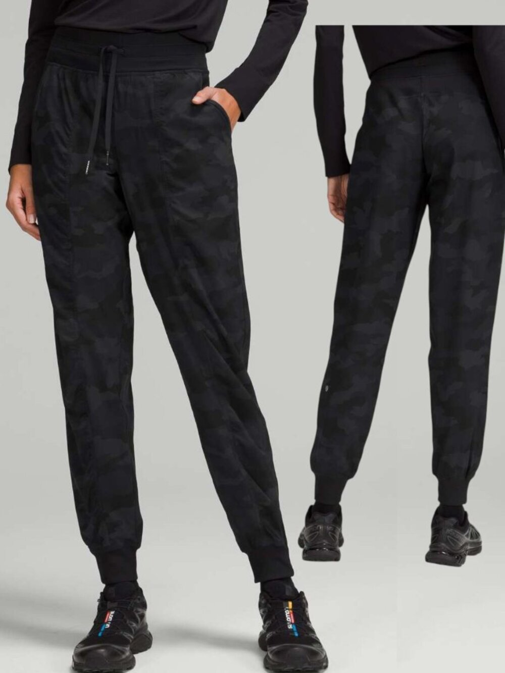 Lululemon Dance Studio Jogger Heritage 365 Camo Deep Coal Multi Black 12